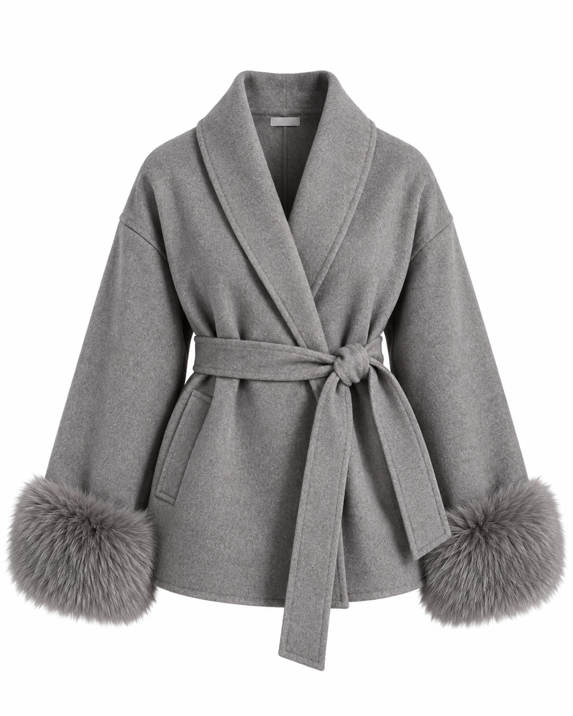 Avelaria – Eleganter Wintermantel mit Fellmanschetten