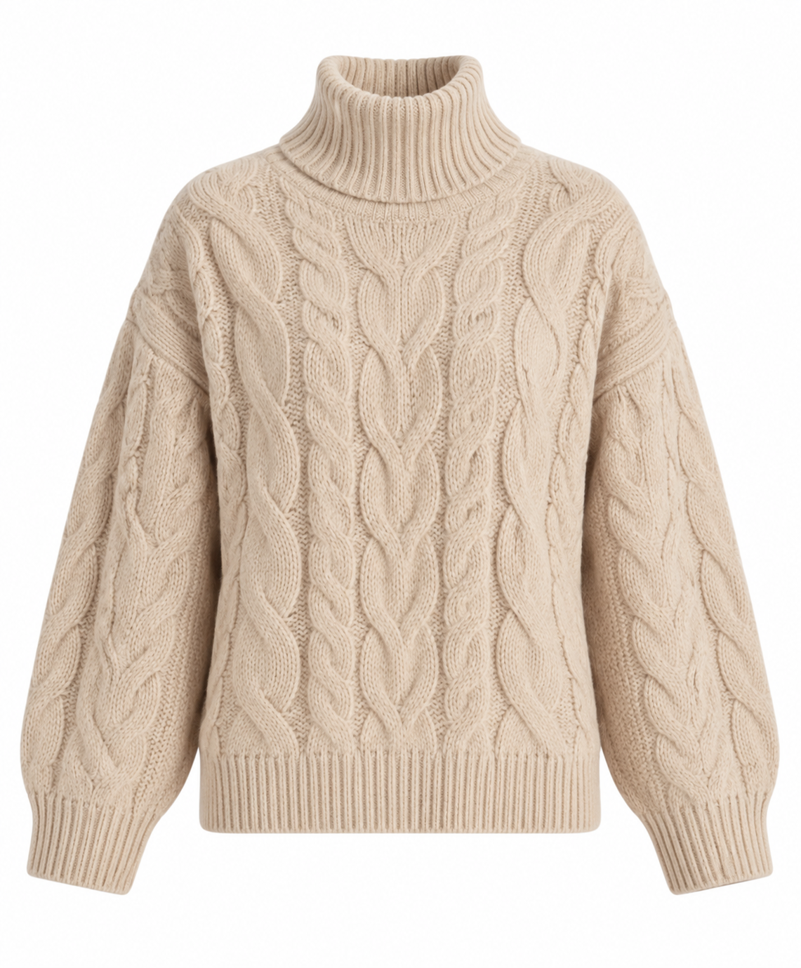 Avelaria - Zopfmuster Pullover mit Kragen